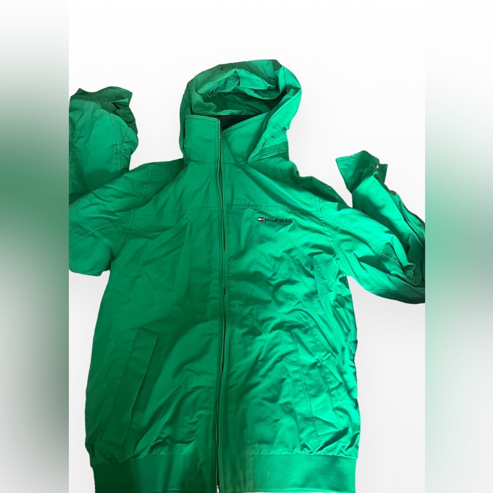 Tommy Hilfiger Green Rain Jacket